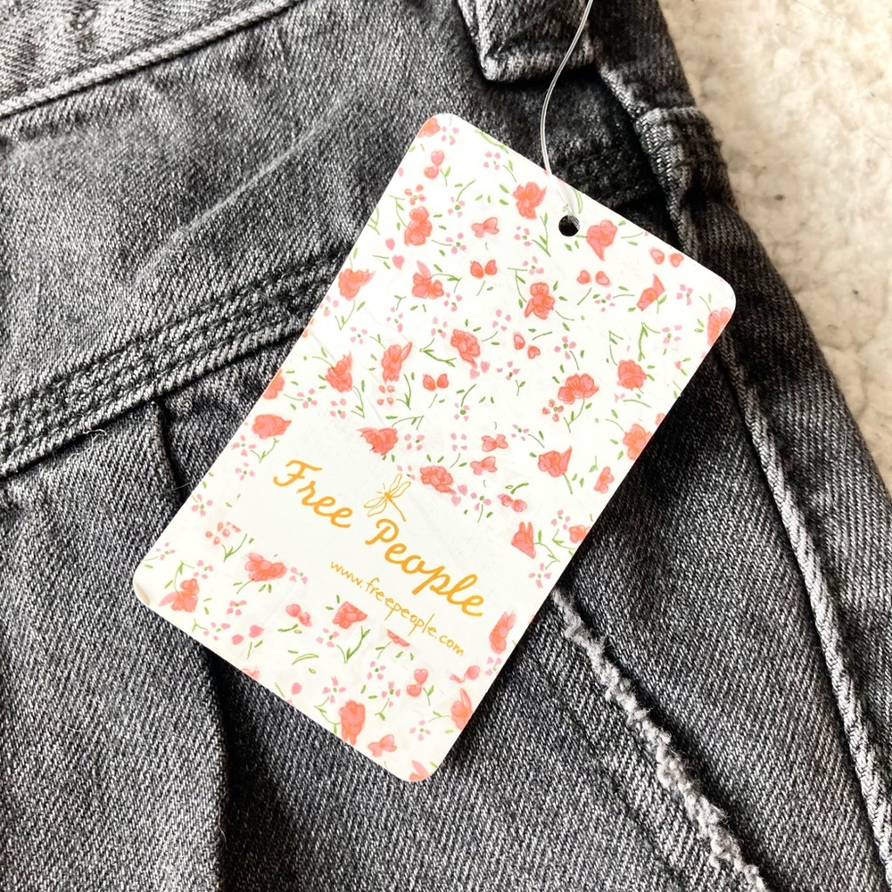 Free People | Side Car Denim Mini Skirt Black - Picture 7 of 9